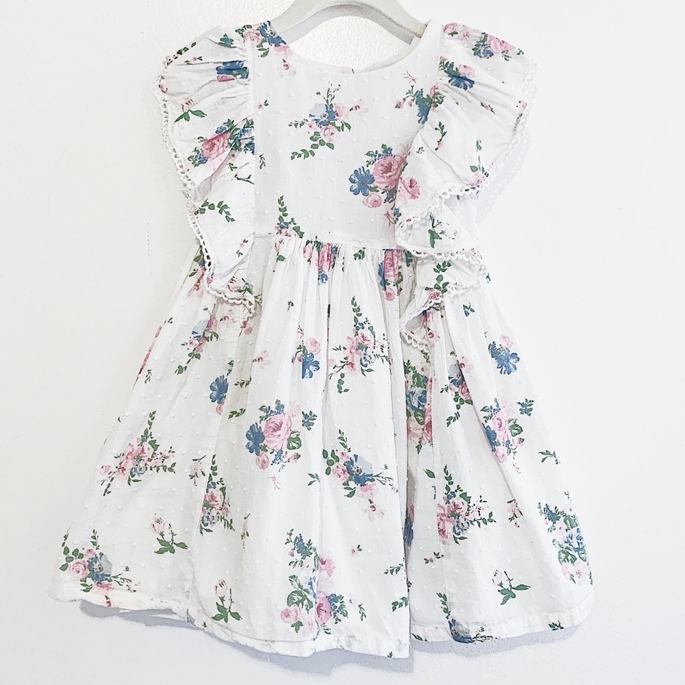 CATHERINE MALANDRINO mini collection floral dress